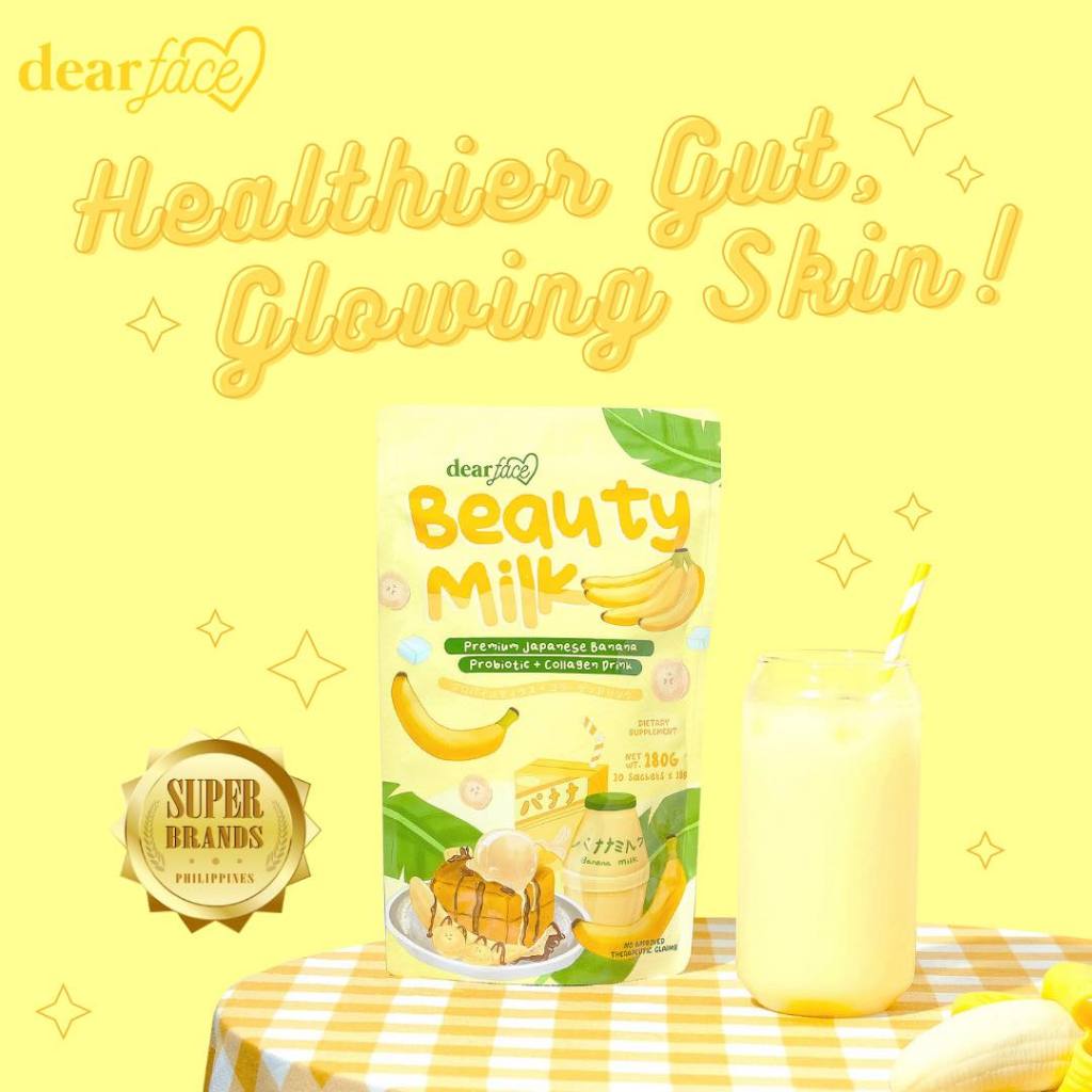 Dear Face Beauty Milk Banana – Collagen Juice Drink for Glowing & Nourished Skin