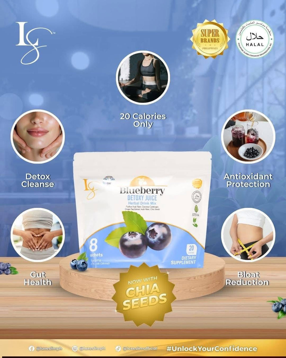 Luxeskin Blueberry Detox Juice – Slimming & Detoxifying Blueberry Juice Drink