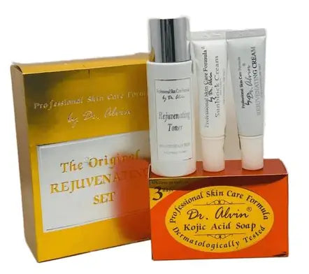 Dr. Alvin Rejuvenating Set – Dermatologist-Formulated Facial Set for Whitening, Rejuvenation & Radiant Skin