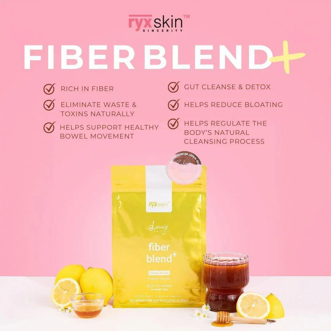 Fiber Blend Lemon RYX Skin – Digestive Fiber & Skin Brightening Drink with Zesty Lemon for a Glowing, Lighter You