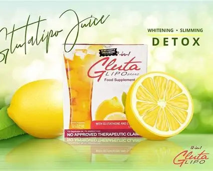 Gluta Lipo Lemon Iced Tea – Glutathione Slimming & Whitening Lemon Iced Tea for Glowing Skin & Weight Loss