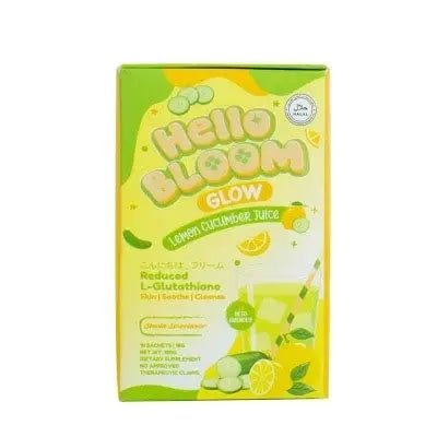 Hello Bloom Glow Lemon Cucumber Juice – Refreshing Skin-Brightening & Detox Juice for a Radiant, Glowing Complexion
