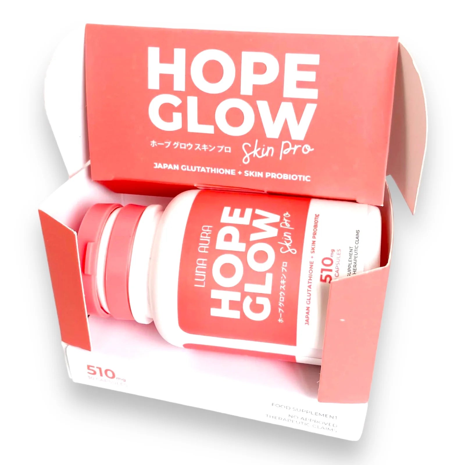 Hope Glow Skin Pro – Japanese Glutathione & Probiotic Whitening Capsules