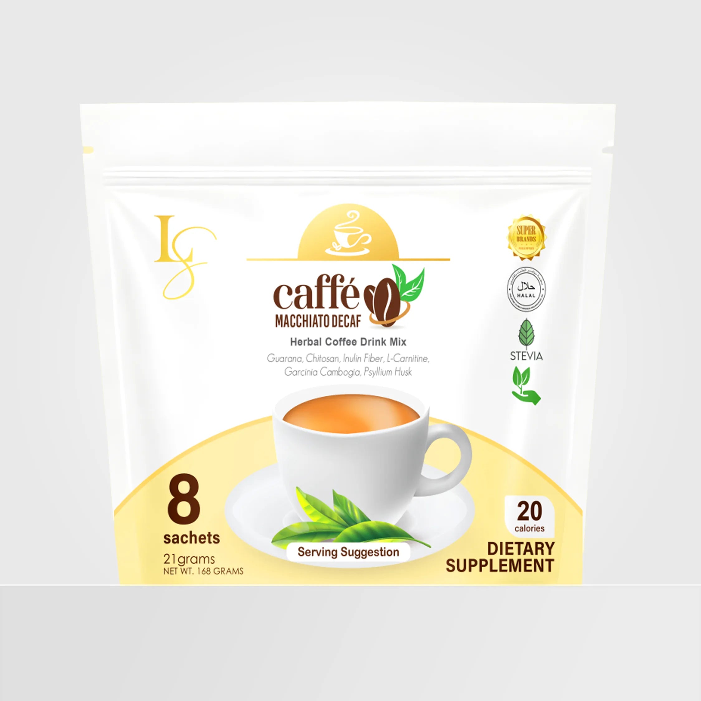 Luxeskin Caffe Macchiato Decaf – Slimming & Detoxifying Decaf Coffee