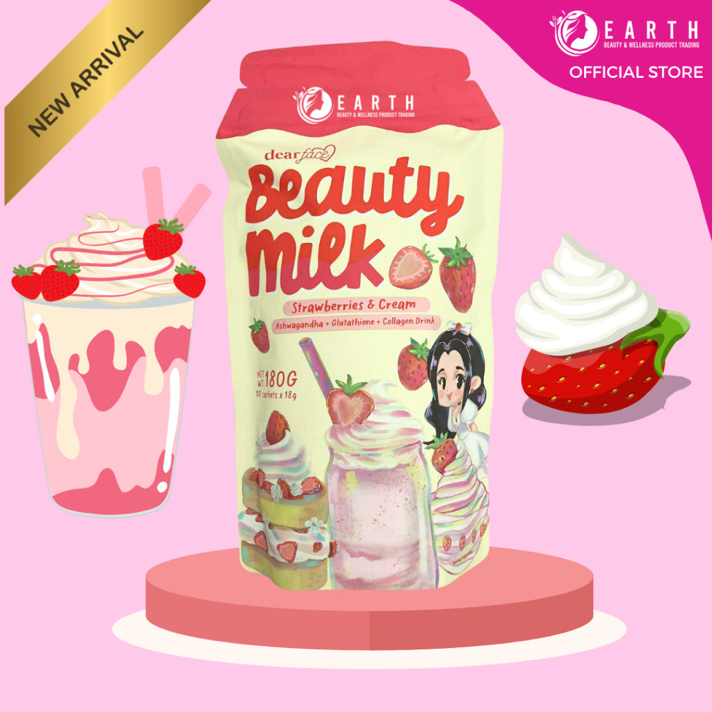 dear face   beauty milk strawberry&cream
