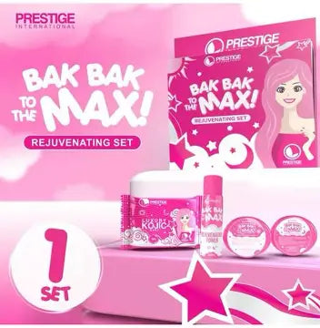 Prestige Bak Bak Max – Maximum Strength Whitening & Rejuvenating Facial Set for Radiant, Glowing Skin